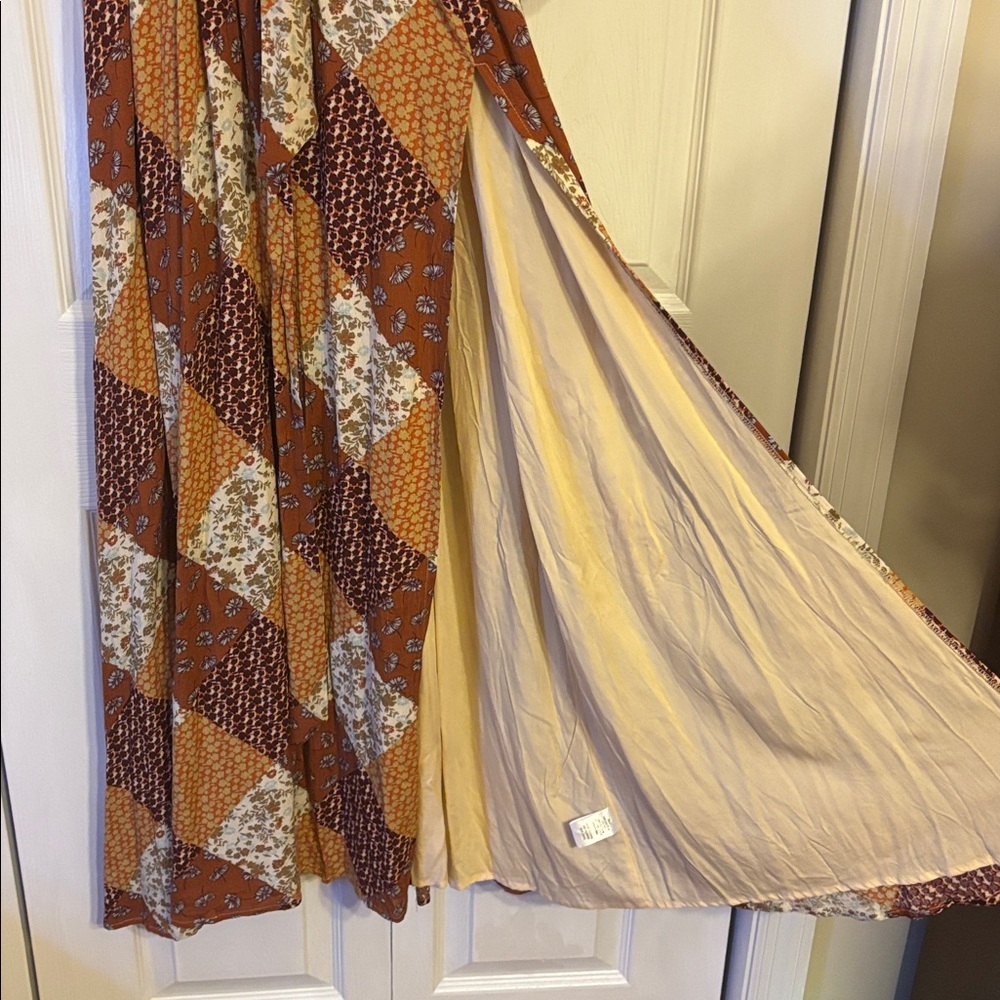 Chic Patchwork Long Sleeve Dress - Picture 4 of 5
